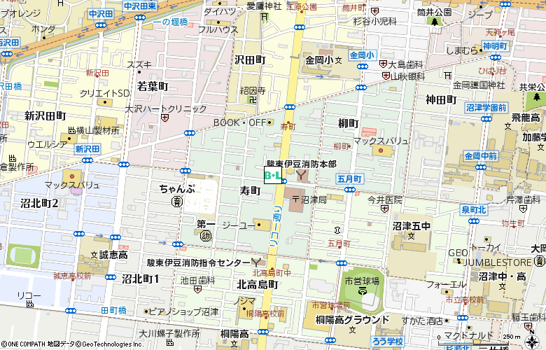 眼鏡市場沼津リコー通り本(00094)付近の地図